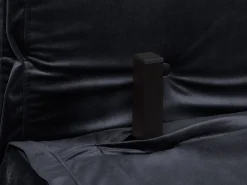 2 Seater Velvet Sofa Bed Black Vestfold