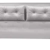 2 Seater Velvet Sofa Bed Grey Vestfold