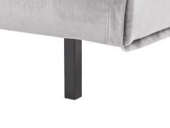 2 Seater Velvet Sofa Bed Grey Vestfold