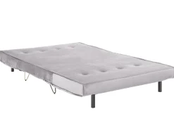 2 Seater Velvet Sofa Bed Grey Vestfold