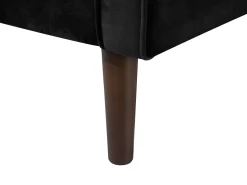 2 Seater Velvet Sofa Black Lokka