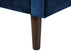 3 Seater Velvet Sofa Blue Lokka