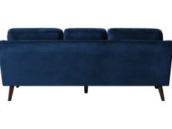 3 Seater Velvet Sofa Blue Lokka