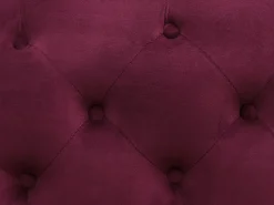 3 Seater Velvet Sofa Burgundy Skien