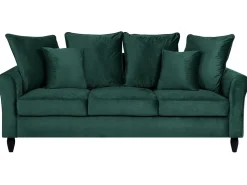 3 Seater Velvet Sofa Emerald Green Bornholm