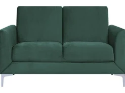 2 Seater Velvet Sofa Green Fenes