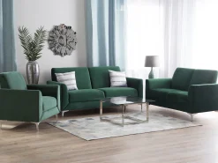 2 Seater Velvet Sofa Green Fenes