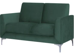 2 Seater Velvet Sofa Green Fenes