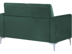 2 Seater Velvet Sofa Green Fenes
