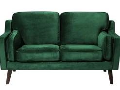 2 Seater Velvet Sofa Green Lokka