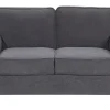 2 Seater Velvet Sofa Grey Ronneby