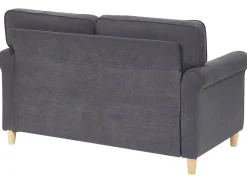 2 Seater Velvet Sofa Grey Ronneby