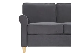 2 Seater Velvet Sofa Grey Ronneby