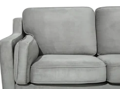 2 Seater Velvet Sofa Light Grey Lokka
