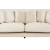 3 Seater Velvet Sofa Off-White Eike