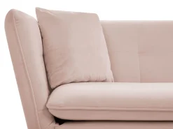 3 Seater Velvet Sofa Pink Frederica