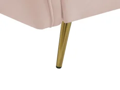 3 Seater Velvet Sofa Pink Frederica