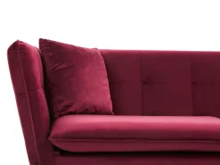 3 Seater Velvet Sofa Red Frederica