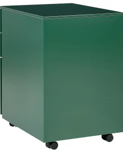 Aktenschrank Metall Grun 3 Schubladen Mit Rollen Cami