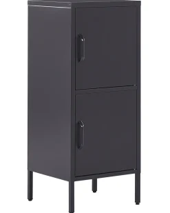 Aktenschrank Schwarz 2 Turen Huron
