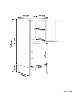 Aktenschrank Schwarz 2 Turen Huron