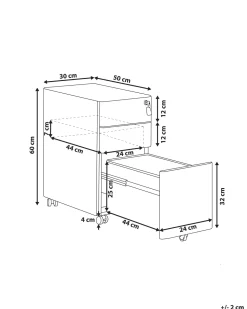 Aktenschrank Schwarz Bolsena