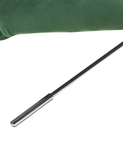 Arbeitshocker Mit Rollen Samtstoff Smaragdgrun Hohenverstellbar Parrish