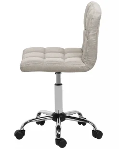 Arbeitshocker Mit Rollen Beige Hohenverstellbar Marion