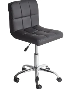 Arbeitshocker Mit Rollen Schwarz Hohenverstellbar Marion
