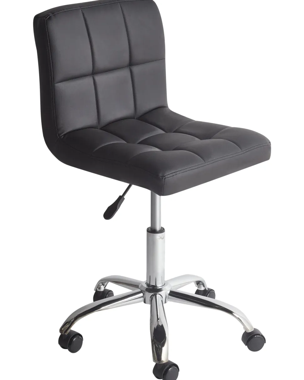 Arbeitshocker Mit Rollen Schwarz Hohenverstellbar Marion