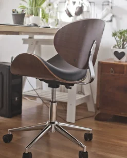 Arbeitshocker Mit Rollen Kunstleder Schwarz Hohenverstellbar Rotterdam