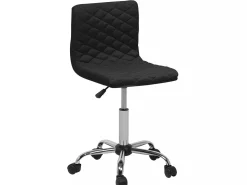 Arbeitshocker Mit Rollen Schwarz Hohenverstellbar Orlando