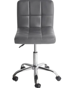 Arbeitshocker Mit Rollen Grau Hohenverstellbar Marion