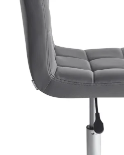 Arbeitshocker Mit Rollen Grau Hohenverstellbar Marion