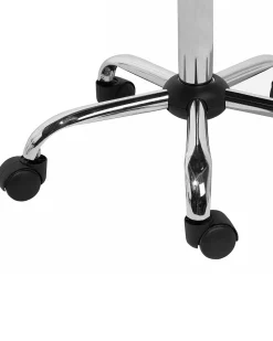 Arbeitshocker Mit Rollen Grau Hohenverstellbar Valetta