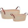 Aufbewahrungskorb Baumwolle Hellbeige 2Er Set Gissar