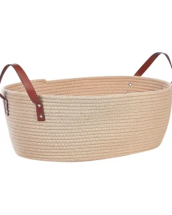 Aufbewahrungskorb Baumwolle Hellbeige 2Er Set Gissar