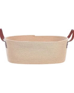 Aufbewahrungskorb Baumwolle Hellbeige 2Er Set Gissar