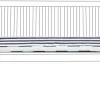 Auflage Fur Bank Vivara Marineblau Gestreift 112 X 54 X 5 Cm