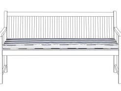 Auflage Fur Bank Vivara Marineblau Gestreift 152 X 54 X 5 Cm
