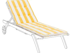 Auflage Fur Gartenliege Cesana Gelb Gestreift 192 X 56 X 5 Cm