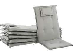 Auflage Fur Gartenstuhl 6Er Set Grau-Beige Toscana/Java