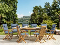 Auflage Fur Gartenstuhl 8Er Set Blau Maui