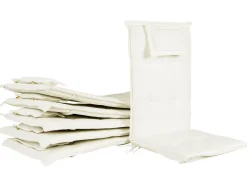 Auflage Fur Gartenstuhl 6Er Set Cremeweis Toscana/Java