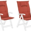 Auflage Fur Gartenstuhl 2Er Set Terracotta Toscana/Java