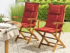 Auflage Fur Gartenstuhl 2Er Set Terracotta Maui