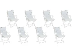 Auflage Fur Gartenstuhl 8Er Set Cremeweis Maui