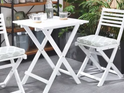 Auflagen 2Er Set Fur Gartenstuhl Fiji Mintgrunes Muster 29 X 38 X 5 Cm