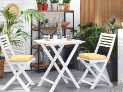Auflagen 2Er Set Fur Gartenstuhl Fiji Gelbes Muster 29 X 38 X 5 Cm