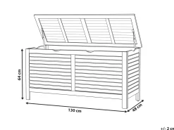 Auflagenbox Akazienholz Hellbraun 130 X 48 Cm Riviera